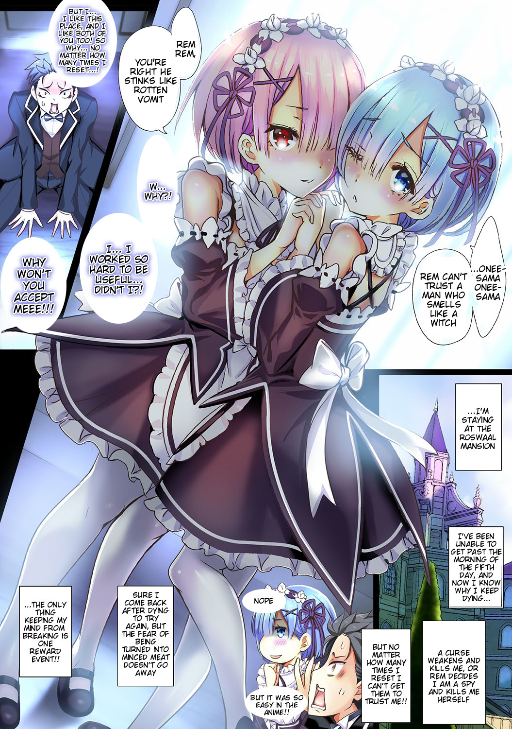 Hentai Manga Comic-If It's Re:Zero I Can Fuck These Girls Until They0 Fall Even If They Hate Me-Read-3